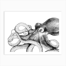 Dotwork Octopus Illustration Art Print