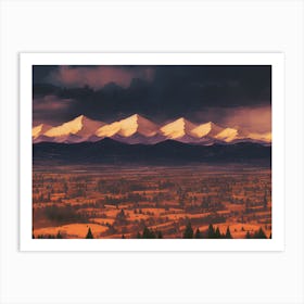 Mountain Landscape Art Print