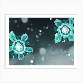 Snowflakes Art Print