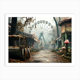 Abandoned Amusement Park 2 Art Print