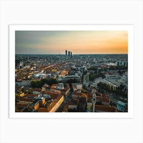 Milano Italia Art Poster Sunset  Art Print