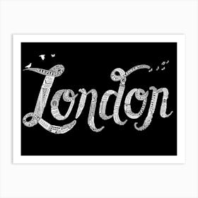 London Typographic Art Print