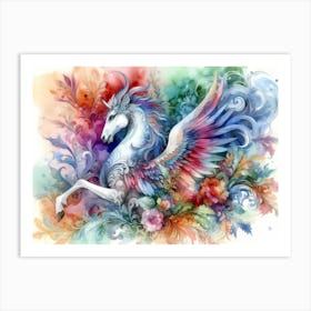 Unicorn Painting 8 Art Print