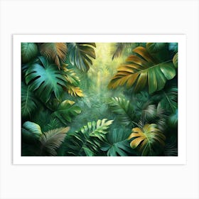 Jungle Background 3 Art Print