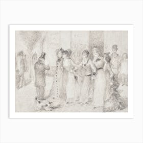 Workers’ Daughters On The Outer Boulevard, Pierre Auguste Renoir Art Print
