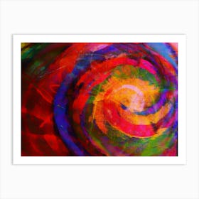 Spiral Painting The colours of joy Art Print