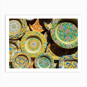 Plates In Sicily Art Print