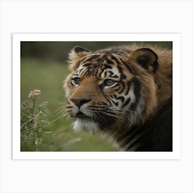 Portrait Of A Tiger Art Print