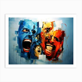 Masks Art Print