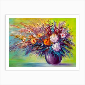 Flowers In A Vase 25 Art Print