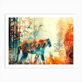 Wild Cat Cougar - Cougar Genus Art Print