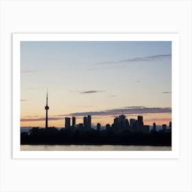 Toronto Skyline At Sunset 1 Art Print