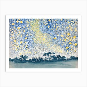Landscape With Stars, Henri Edmond Cross Art Print