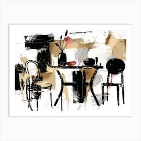 Table And Chairs 7 Art Print