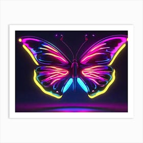 Neon Butterfly Art Print