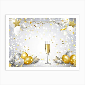 New Year Background 1 Art Print