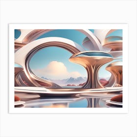 Futuristic City 50 Art Print