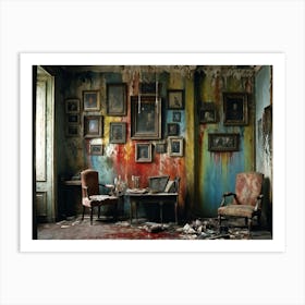 Room With Paintings 1 Art Print