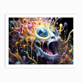 Psychedelic Meltdown Art Print