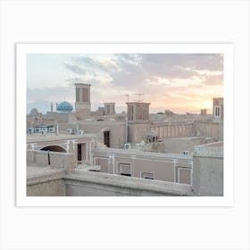 Sunset In Yazd Art Print