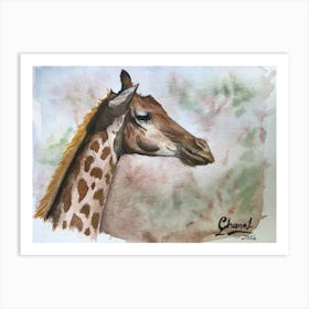 Giraffe Tone Art Print