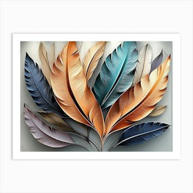 Feather Wall Art Art Print