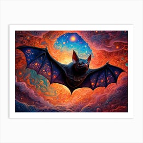 Bat From Above Art Print