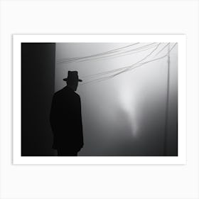 Man In The Fog 3 Art Print