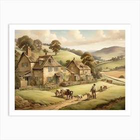 Country Cottage Art Print