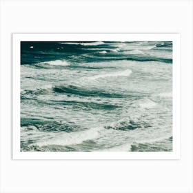 Waves In A Blue Ocean Art Print