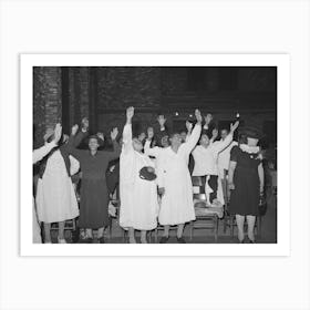 Members Of The Pentecostal Church Praising The Lord, Chicago, Illinois By Russell Lee Art Print