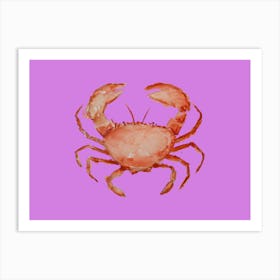 Purple Crab Art Print