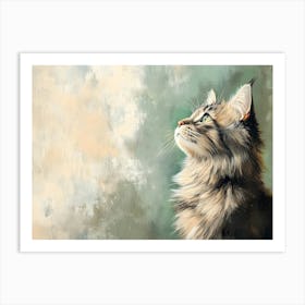 Side View Cat 1 Art Print