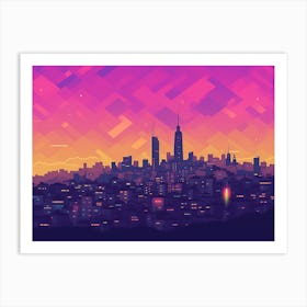 Lima Skyline Art Print