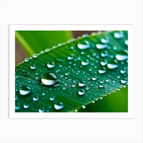 Waterdrops On Plants 08 Art Print