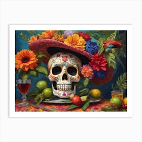 Sugar skull Art Print