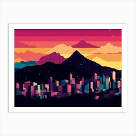 Caracas Skyline Art Print