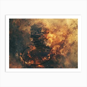 Fire And Flames Art Print