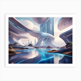 Futuristic City 5 Art Print