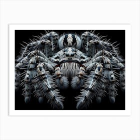 Macro of wolf spider Art Print