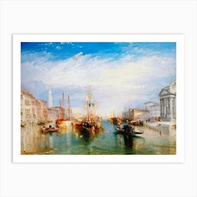 Joseph Mallord William Turner, The Grand Canal Painting, Venice, 1835 HD Remastered Immaculate Version Art Print