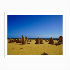 The Iconic Pinnacles Of Nambung: Nature's Unique Limestone Formations Art Print