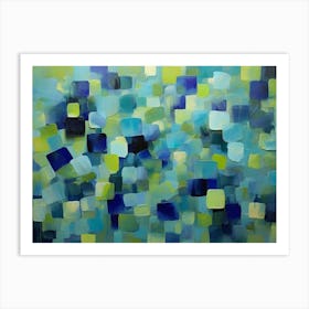 Misty Blues Art Print