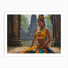 Angkor Thom Dancers Art Print