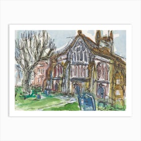 St Mary S Church, Ashford, 24th March 2024 Art Print