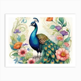 Peacock 4 Art Print