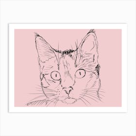 Portrait Of A Cat Art Print