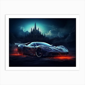 Car In The Night Art Print