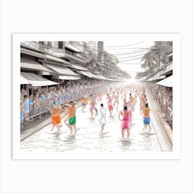 Thailand'S Sand Festival Art Print