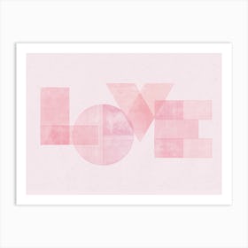 Love  - Typographic Print Art Print